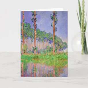 Impressionismus von Poplar Trees mit Claude Monet  Karte