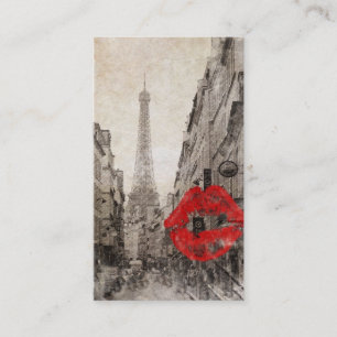 Impressionismusherbstlandschaftsparis-Eiffelturm Visitenkarte