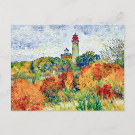 Impressionist Autumn Scene at Kap Arkona Lighthous Postkarte