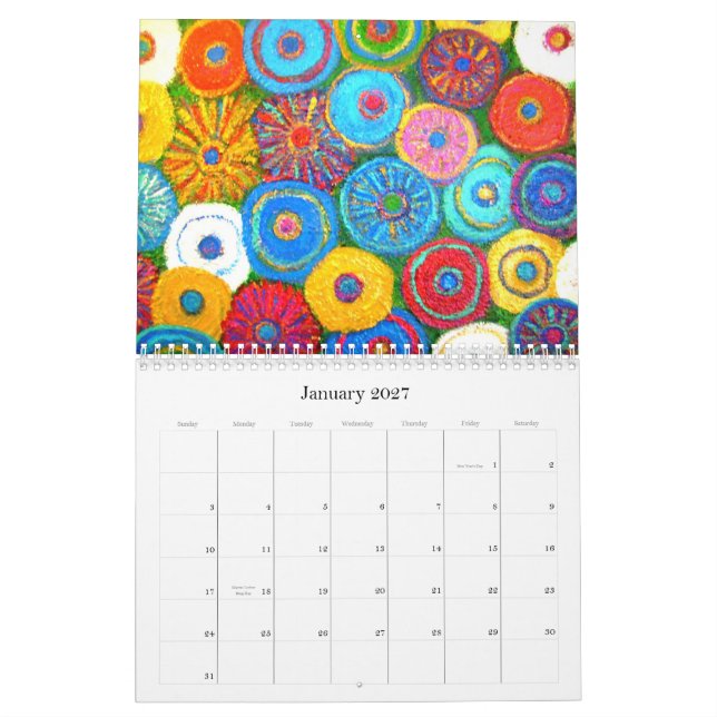Impressionist-Blumenkalender Kalender (Jan 2027)