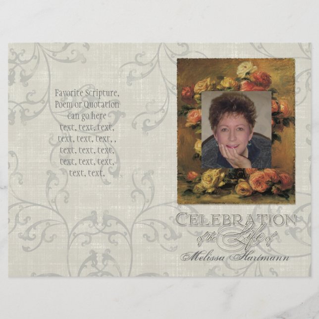 Impressionist Corellow Rose 2 Gedenkdienst (Vorderseite)