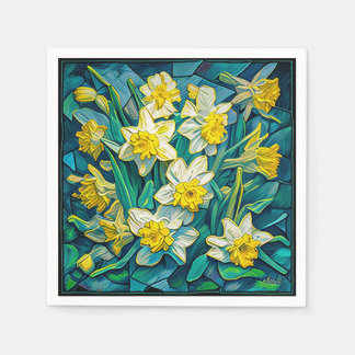 Impressionist Daffodis Serviette