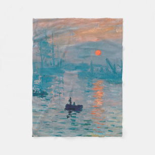 Impressionist des Sonnenaufgangs Fleecedecke