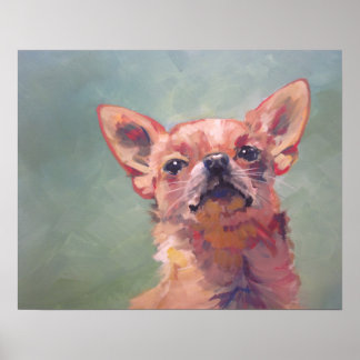 Impressionist Fine Art Chihuahua Malerei Poster
