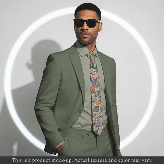 Impressionist Floral Tapestry Necktie Krawatte (Von Creator hochgeladen)