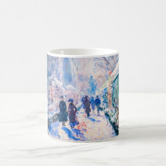 Impressionist Garden Art Mug Winter Pathway Scene Kaffeetasse