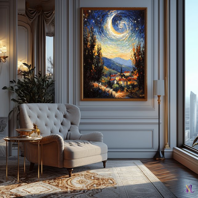 Impressionist Inspiriert Starry Night Poster (Von Creator hochgeladen)
