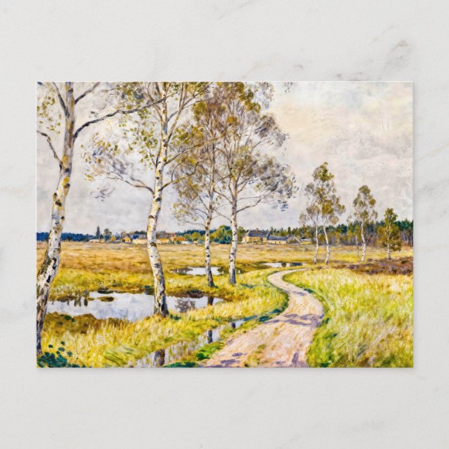Impressionist Landscape of Worpswede in the Teufel Postkarte (Vorderseite)