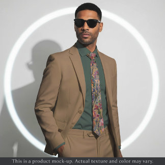 Impressionist Meadow Floral Necktie Krawatte