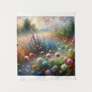 Impressionist Meadow Mosaik Wandteppich