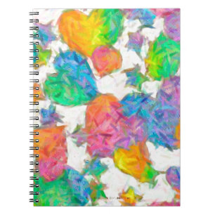 Impressionist Pastel Valentine Hearts Notizblock