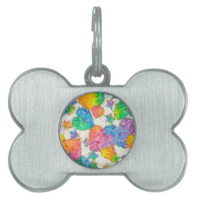 Impressionist Pastel Valentine Hearts Tiermarke (Vorderseite)