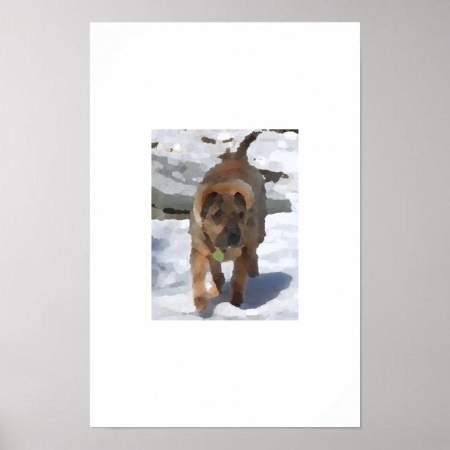 Impressionist Sharpei Poster (Vorne)