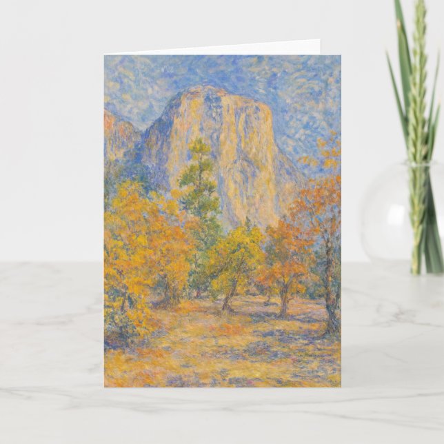 Impressionist Style 'El Capitan from Yosemite Vall Karte (Vorderseite)