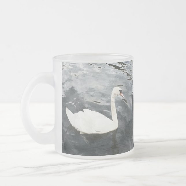 Impressionist Swan Mattglastasse (Links)