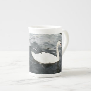 Impressionist Swan Prozellantasse