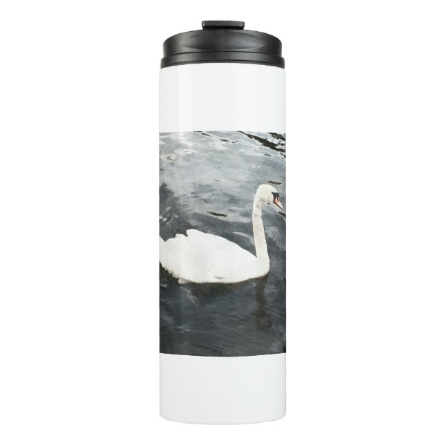 Impressionist Swan Thermosbecher (Vorderseite)