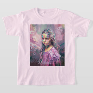 Impressionist Tochter Portrait Pink T - Shirt