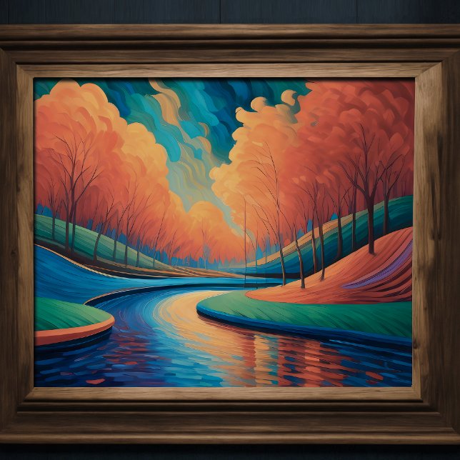 Impressionist Vibranly Color Landschaft Fauvismus Poster (Von Creator hochgeladen)