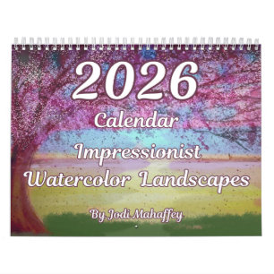 Impressionist Watercolor Landscapes 2026 Kalender