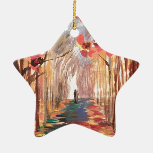 Impressionist-Weg Keramik Ornament (Vorne)