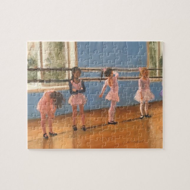 Impressionistballerinen an der Tanzklassemalerei Puzzle (Horizontal)