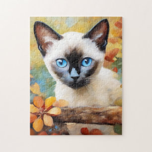 Impressionistin Siamese Kitten Puzzle