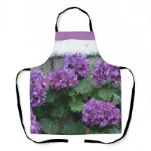 Impressionistisch Lila Hydrangea-Blüten