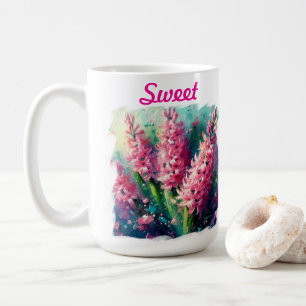 Impressionistisch-rosa Hyacinths Hyacinth Kaffeetasse