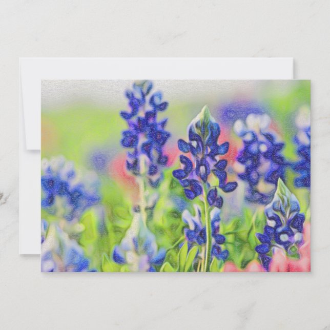 Impressionistische Bluebonnets (Vorderseite)