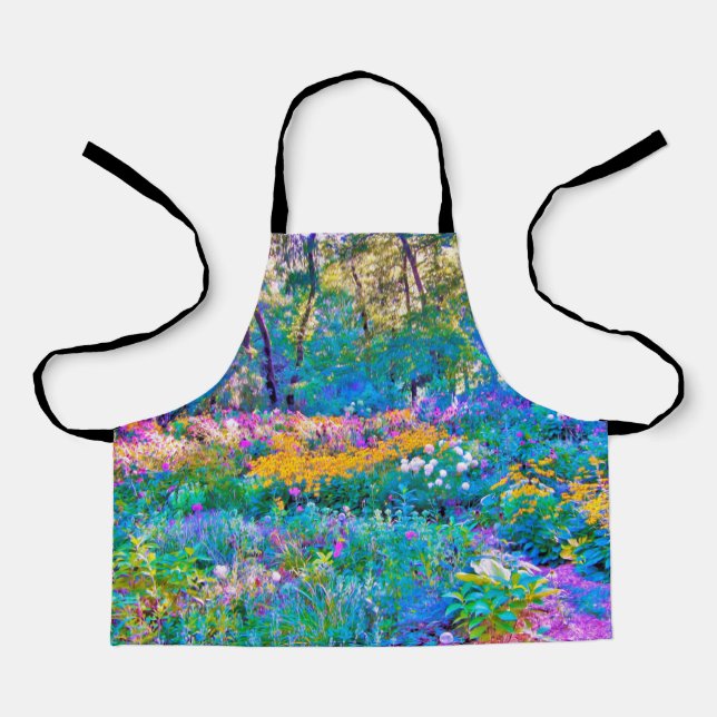 Impressionistische Blume der Gartenlandschaft Schürze (Vorderseite)