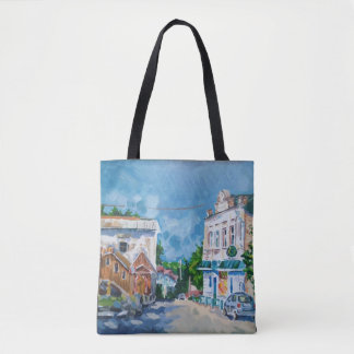 Impressionistische europäische Stadtlandschaft - A