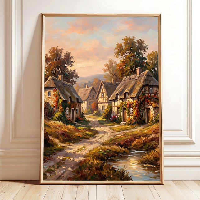 Impressionistische Herbst-Leinwand-Wandkunst Poster (Von Creator hochgeladen)