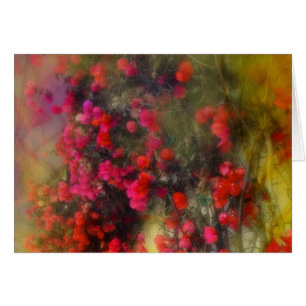 Impressionistische Karte Bougainvillea