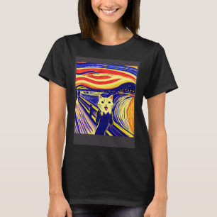Impressionistische  Katze Schreiende Impressionism T-Shirt