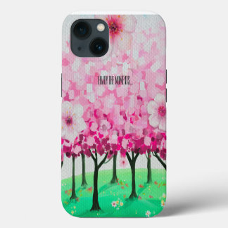 Impressionistische Kirschblüten iPhone 13 Hülle
