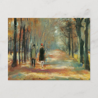Impressionistische Kunst von Ury Ehepaar, das im W Postkarte