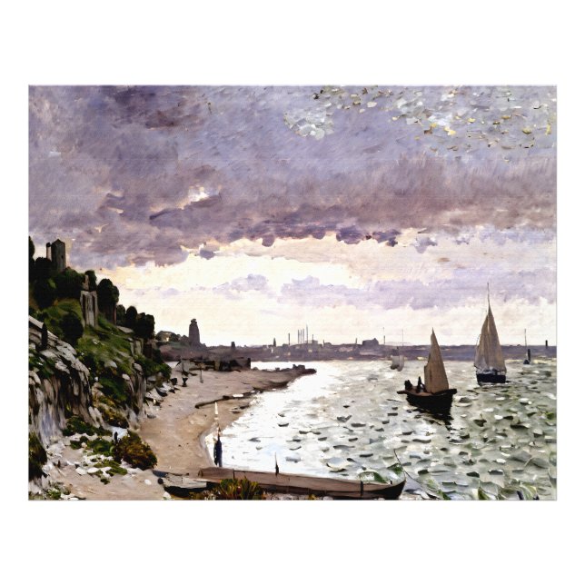 Impressionistische Landschaft mit Küste Fotodruck (Vorne)