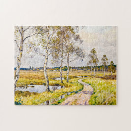 Impressionistische Landschaft von Worpswede im Teu Puzzle