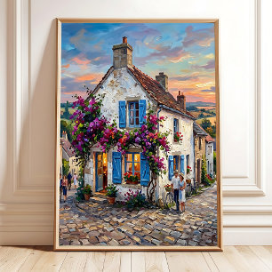 Impressionistische Normandie-Landschaft-Wandkunst Poster