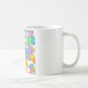 Impressionistische Pastell-Valentinsherzen Tasse