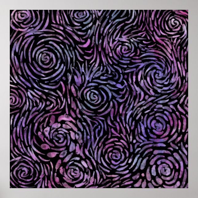 Impressionistische Rose Poster (Vorne)