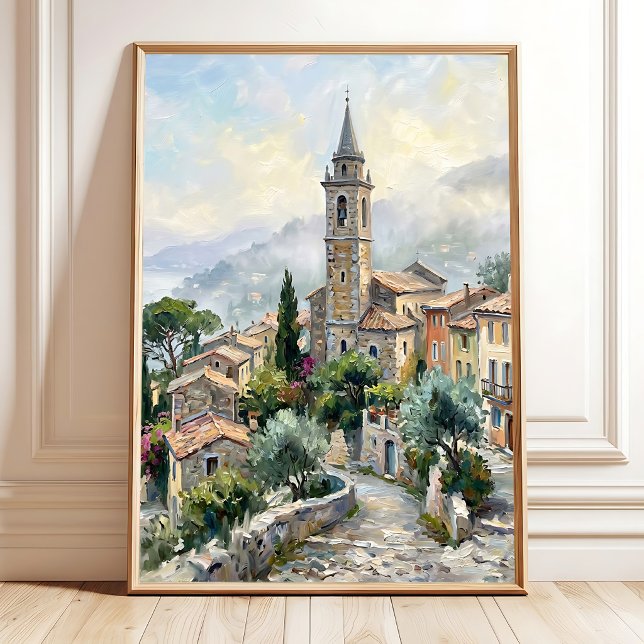 Impressionistische Sommerlandschaft - Morgennebel  Poster (Von Creator hochgeladen)