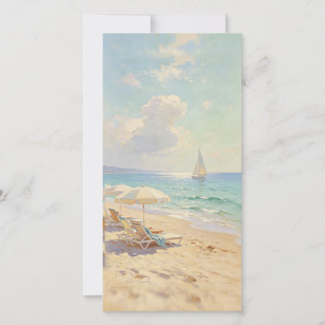 Impressionistische Strandkunst Sunny Beach (Vorderseite)