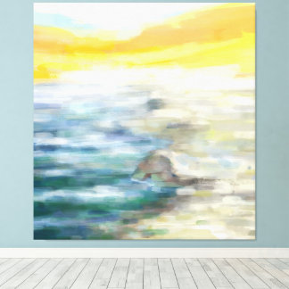 Impressionistische Strandlandschaft Leinwanddruck