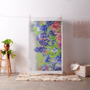 Impressionistischer Bluebonnet-Entwurf Stoff