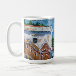 Impressionistischer europäischer Stadtansicht Kera Kaffeetasse