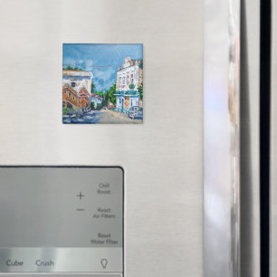 Impressionistischer Europäischer Stadtbild-Kreis-K Magnet