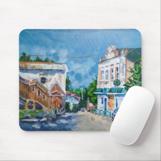 Impressionistischer europäischer Stadtlandschaft-S Mousepad