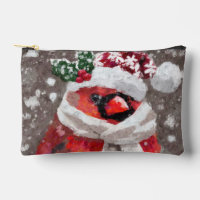 Impressionistischer Kardinal Bird Scarf & Hat in S